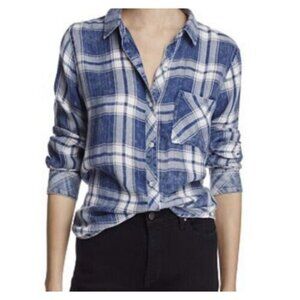 Rails Hunter Plaid Shirt in Ocean Blue | Extra Small
